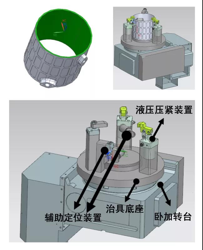 電機殼體外部加工夾具